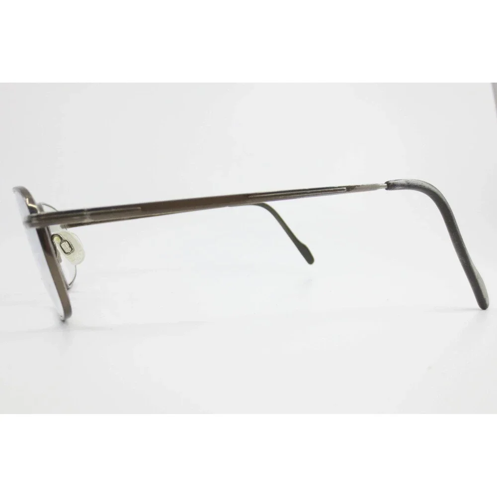 Van Heusen Albert TAN 140 Rectangular Metal Eyeglass Frames Brown Mens 54-18-140